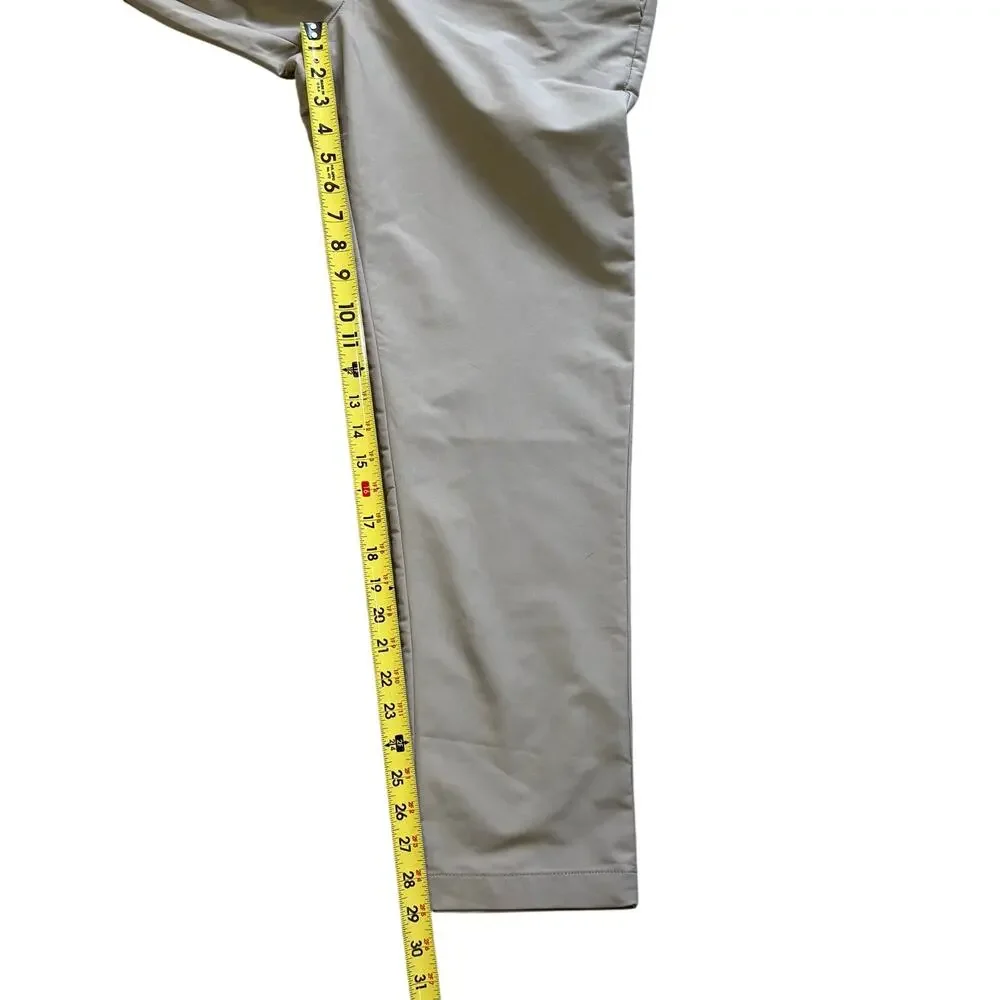 LOT OF 2 - Banana Republic Men’s Performance Pants Black Beige Polyester 32x30